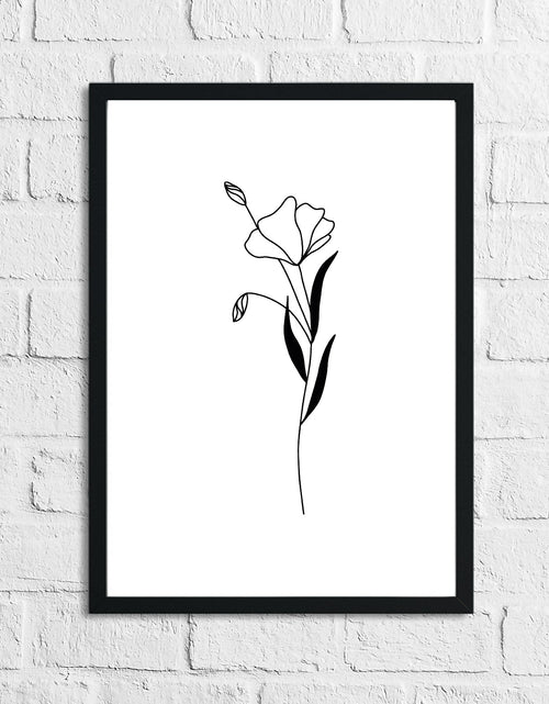 Load image into Gallery viewer, Flower 10 Simple Line Work Bedroom Home Wall Decor Print by WinsterCreations™ Official Store
