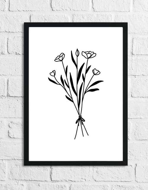 Load image into Gallery viewer, Flower 1 Simple Line Work Bedroom Home Wall Decor Print by WinsterCreations™ Official Store
