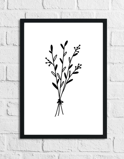 Load image into Gallery viewer, Flower 4 Simple Line Work Bedroom Home Wall Decor Print by WinsterCreations™ Official Store
