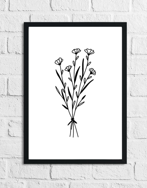 Load image into Gallery viewer, Flower 6 Simple Line Work Bedroom Home Wall Decor Print by WinsterCreations™ Official Store
