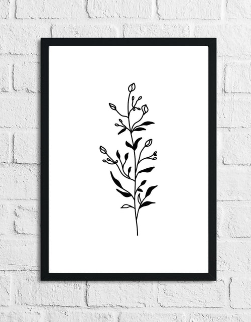 Load image into Gallery viewer, Flower 7 Simple Line Work Bedroom Home Wall Decor Print by WinsterCreations™ Official Store
