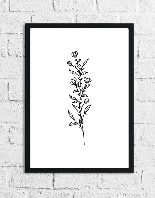 Load image into Gallery viewer, Flower 8 Simple Line Work Bedroom Home Wall Decor Print by WinsterCreations™ Official Store
