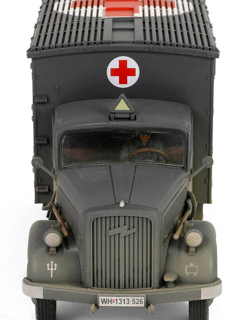 Load image into Gallery viewer, Opel-Blitz Kfz.305 Ambulance Gray (Weathered) "German Army" "Armoured Fighting Vehicle" Series 1/32 Diecast Model by Forces of Valor
