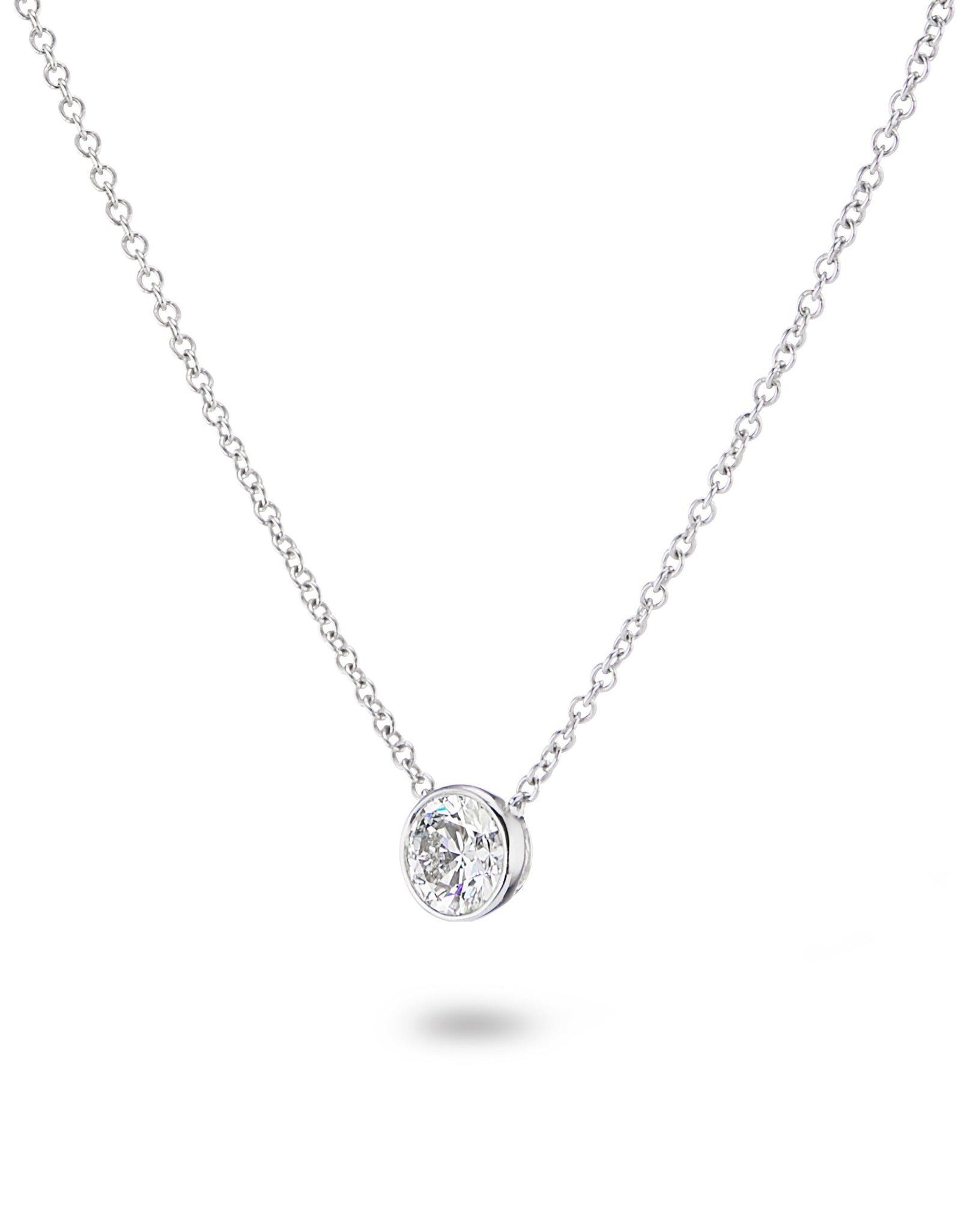 Vega Solitaire Necklace - Multiple Sizes by Brilliant Carbon
