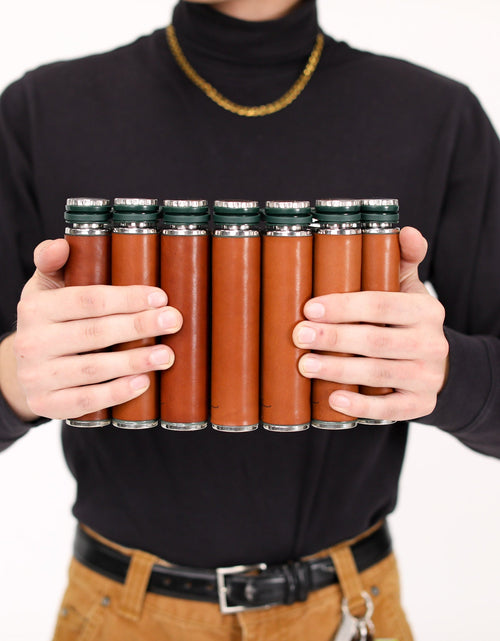 Load image into Gallery viewer, Leather Flask by Lifetime Leather Co
