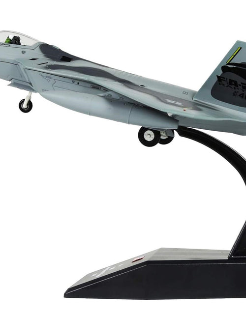 Load image into Gallery viewer, Lockheed Martin F-22A Raptor Stealth Aircraft "27th Figher Squadron 1st Operations Group Langley AFB" (2005) United States Air Force 1/100 Diecast Model Airplane

