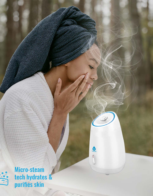 Load image into Gallery viewer, Ultimate Radiance Skincare &amp; Beauty Bundle: Tri-Fold Vanity Mirror, Pursonic Facial Steamer, Anti-Aging Serum Set &amp; Konjac Sponge Duo by Pursonic
