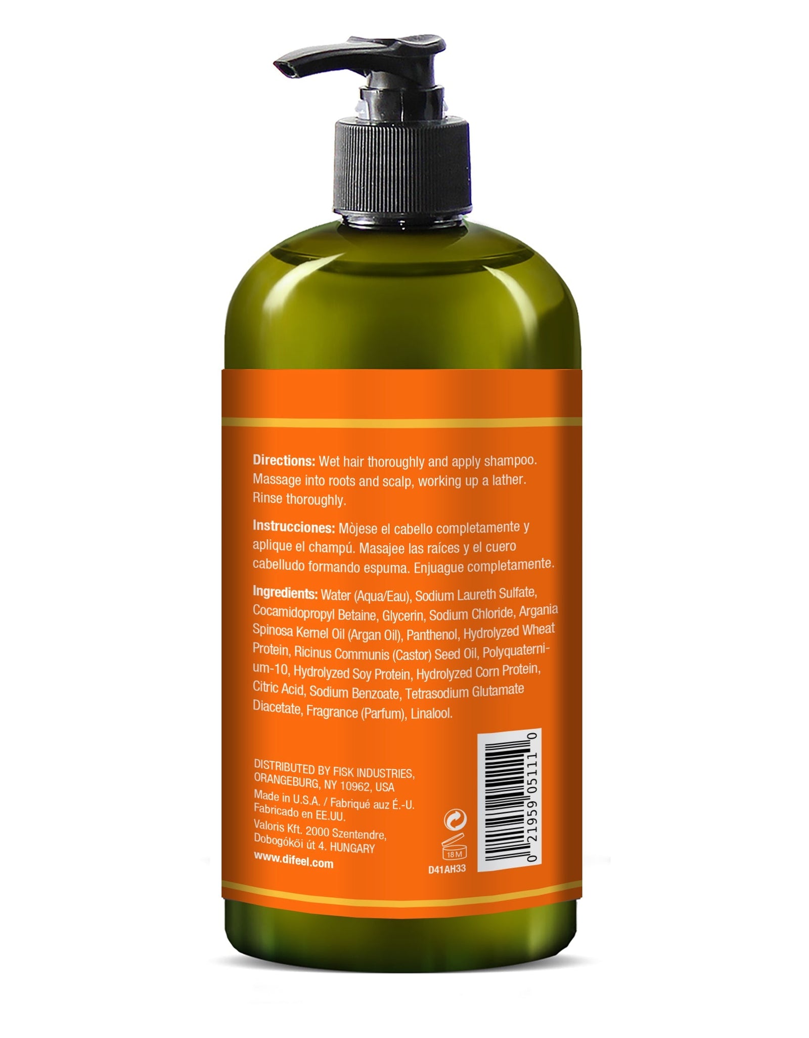 Difeel Argan Hydrating Shampoo 33.8 oz. by difeel - find your natural beauty
