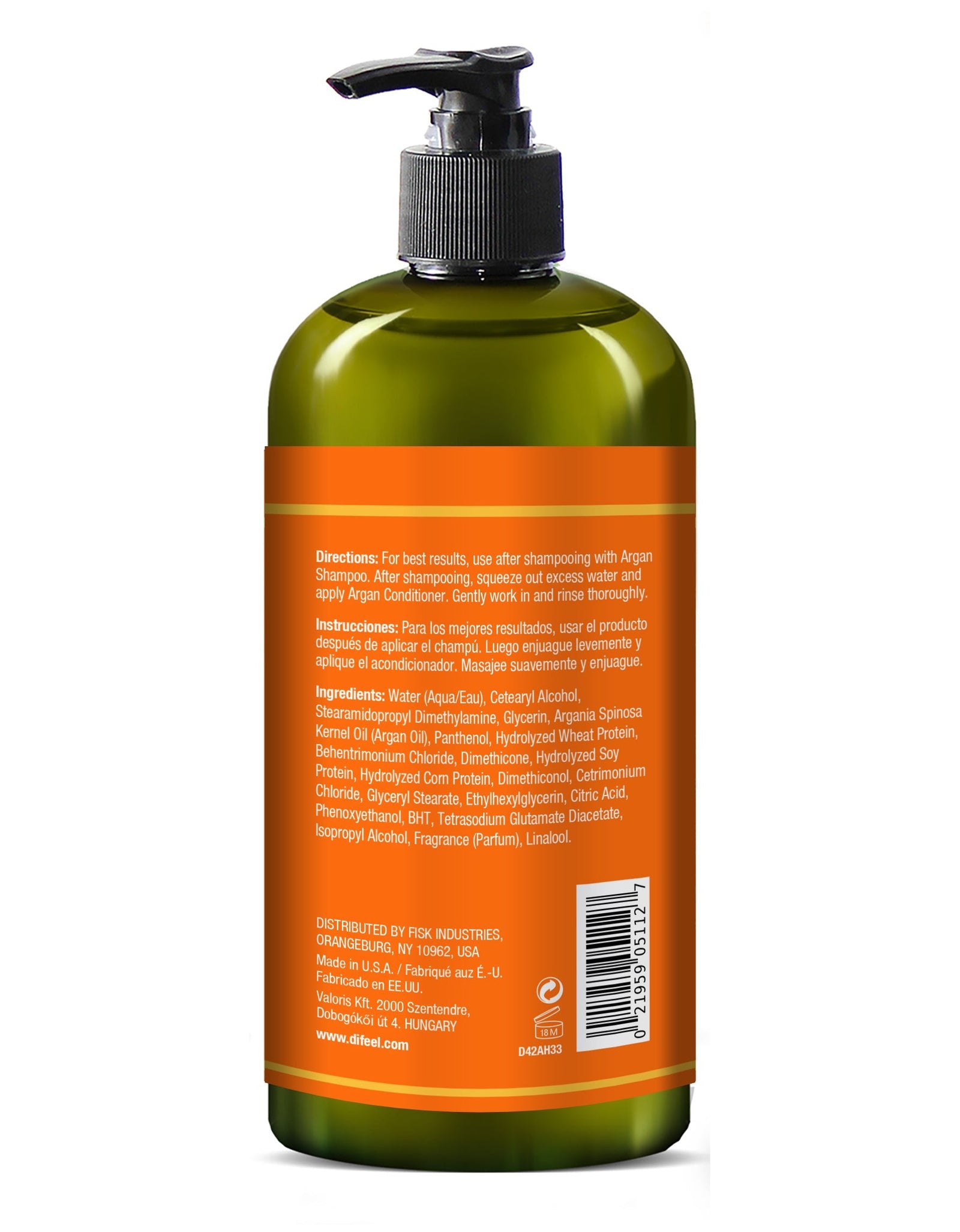 Difeel Argan Hydrating Conditioner 33.8 oz. by difeel - find your natural beauty