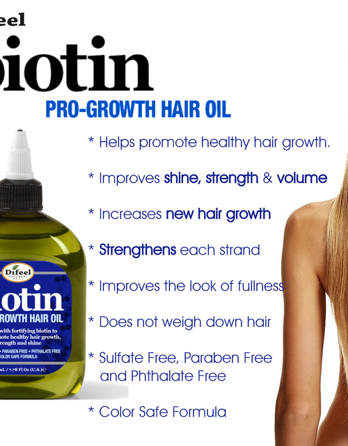 Load image into Gallery viewer, Difeel Biotin Premium Hair Oil 7.1 oz. 2-PACK GIFT SET by difeel - find your natural beauty
