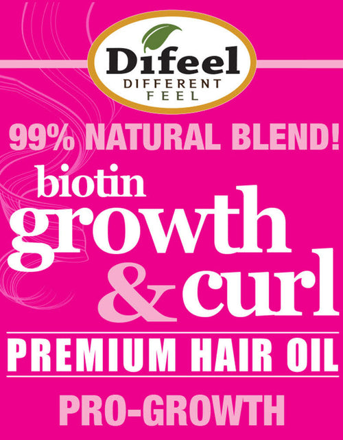 Load image into Gallery viewer, Difeel Biotin Growth and Curl Premium Hair Oil 7.1 oz. - Deluxe 2-PC Gift Set by difeel - find your natural beauty
