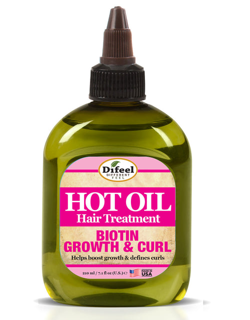 Load image into Gallery viewer, Difeel Biotin Growth and Curl Hot Oil Treatment 7.1 oz. - Deluxe 2-PC Gift Set by difeel - find your natural beauty
