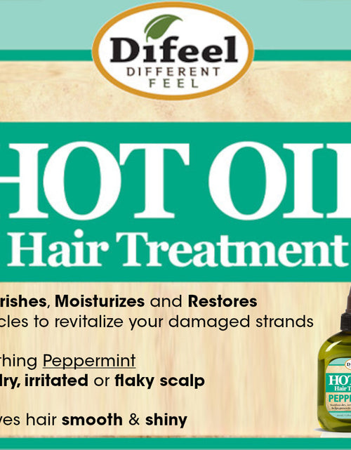 Load image into Gallery viewer, Difeel Peppermint Hot Oil Treatment 7.1 oz. - Deluxe 2-PC Gift Set by difeel - find your natural beauty
