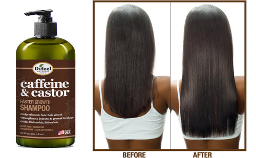 Load image into Gallery viewer, Difeel Caffeine &amp; Castor Shampoo for Faster Hair Growth 12 oz. by difeel - find your natural beauty
