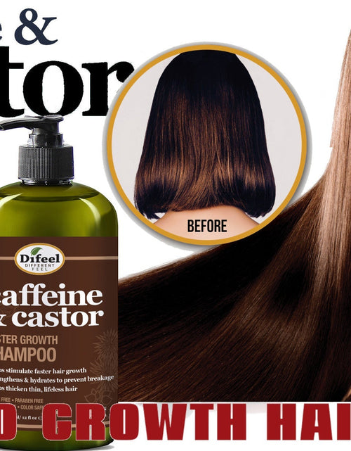 Load image into Gallery viewer, Difeel Caffeine &amp; Castor Shampoo for Faster Hair Growth 12 oz. by difeel - find your natural beauty
