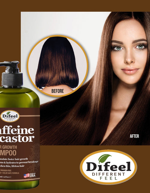 Load image into Gallery viewer, Difeel Caffeine &amp; Castor Shampoo for Faster Hair Growth 12 oz. by difeel - find your natural beauty
