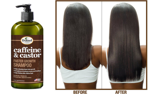 Load image into Gallery viewer, Difeel Caffeine &amp; Castor Shampoo for Faster Hair Growth 33.8 oz. by difeel - find your natural beauty
