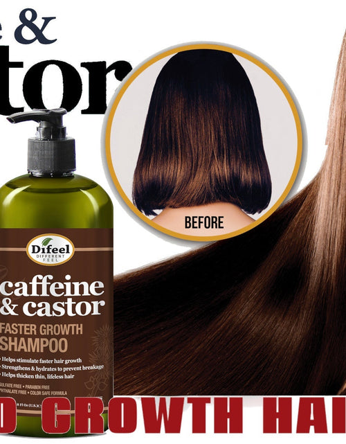 Load image into Gallery viewer, Difeel Caffeine &amp; Castor Shampoo for Faster Hair Growth 33.8 oz. by difeel - find your natural beauty

