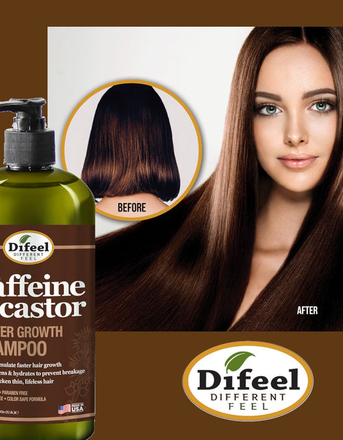 Load image into Gallery viewer, Difeel Caffeine &amp; Castor Shampoo for Faster Hair Growth 33.8 oz. by difeel - find your natural beauty
