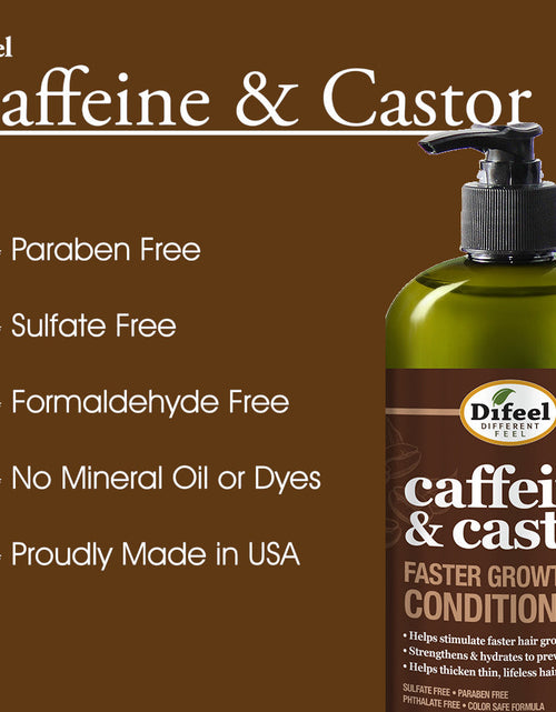 Load image into Gallery viewer, Difeel Caffeine &amp; Castor Conditioner for Faster Hair Growth 33.8 oz. by difeel - find your natural beauty
