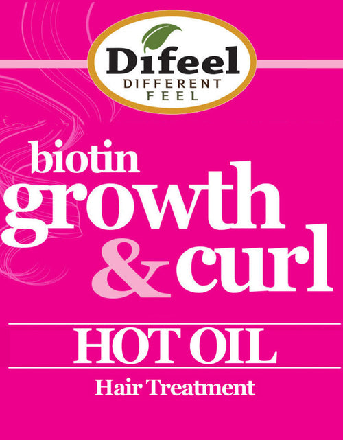 Load image into Gallery viewer, Difeel Biotin Growth and Curl Hot Oil Treatment 7.1 oz. - Deluxe 2-PC Gift Set by difeel - find your natural beauty
