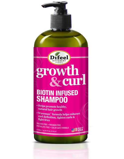 Load image into Gallery viewer, Difeel Growth and Curl Biotin Shampoo 33.8 oz. by difeel - find your natural beauty
