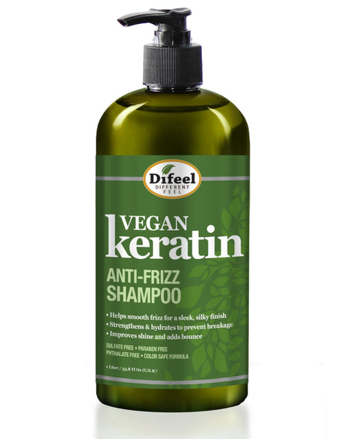 Load image into Gallery viewer, Difeel Vegan Keratin Anti Frizz Shampoo 33.8 oz (Pack of 2) by difeel - find your natural beauty
