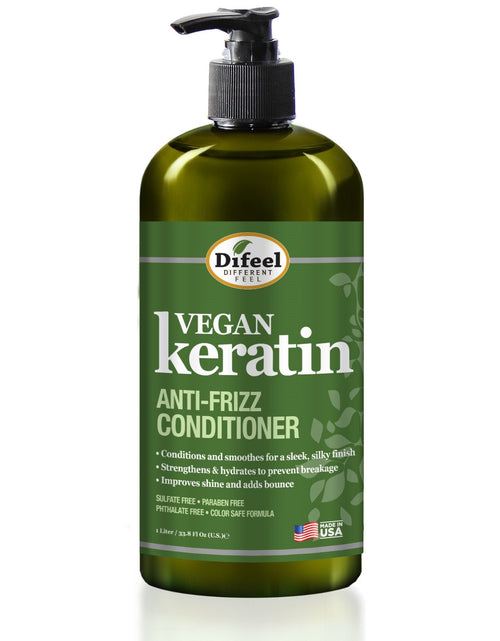 Load image into Gallery viewer, Difeel Vegan Keratin Anti Frizz Conditioner 33.8 oz. (Pack of 2) by difeel - find your natural beauty
