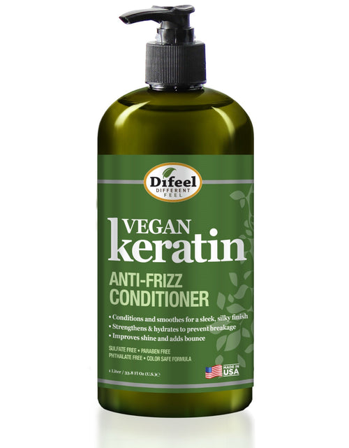 Load image into Gallery viewer, Difeel Vegan Keratin Anti Frizz Conditioner 33.8 oz. by difeel - find your natural beauty
