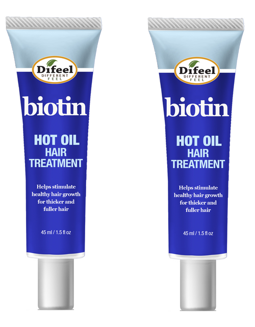 Load image into Gallery viewer, Difeel Hot Oil Hair Treatment with Biotin 1.5 oz. (PACK OF 2) by difeel - find your natural beauty
