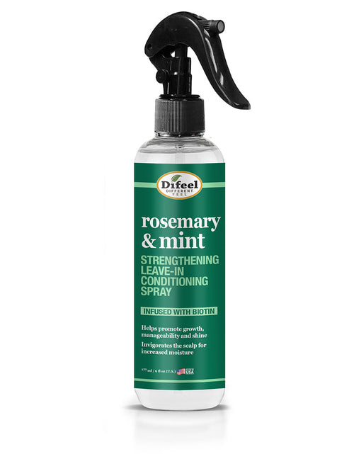 Load image into Gallery viewer, Difeel Rosemary and Mint Strengthening Leave-In Conditioning Spray with Biotin 6 oz. by difeel - find your natural beauty
