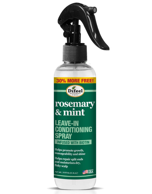 Load image into Gallery viewer, Difeel Rosemary and Mint Biotin Strengthening Leave-In Conditioning Spray Bonus 8oz. by difeel - find your natural beauty
