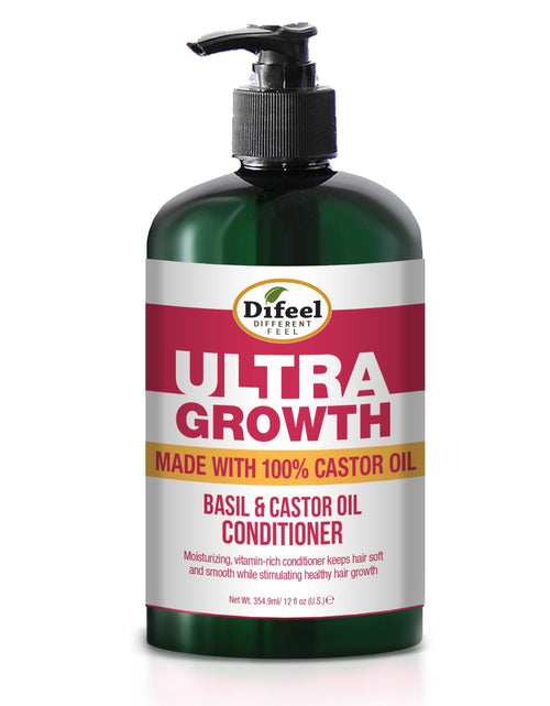Load image into Gallery viewer, Difeel Ultra Growth Basil &amp; Castor Oil Pro Growth Conditioner 12 oz. by difeel - find your natural beauty
