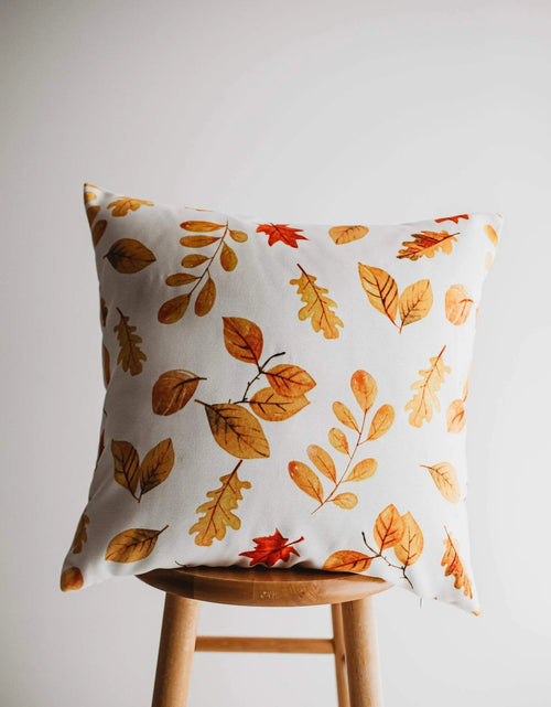 Load image into Gallery viewer, Fall Leaves Pillow Cover |  Thanksgiving decor | Farmhouse Pillows | Country Decor | Fall Throw Pillows | Cute Throw Pillows | Gift for her by UniikPillows
