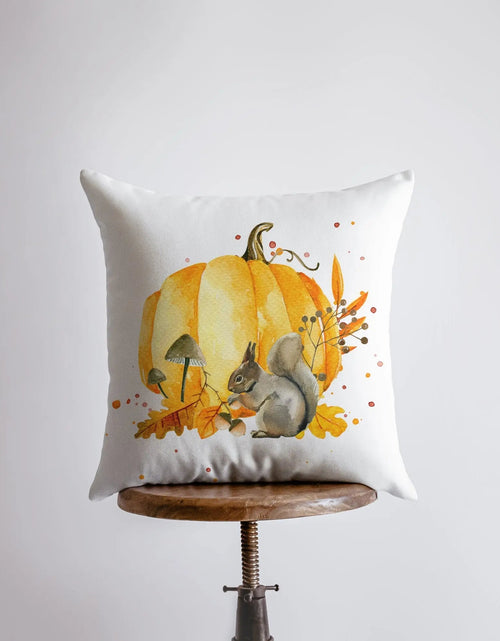Load image into Gallery viewer, Fall Pumpkin Harvest Pillow Cover |  Primitive Pumpkin Decor | Farmhouse Pillows | Country Decor | Fall Throw Pillows | Cute Throw Pillows by UniikPillows
