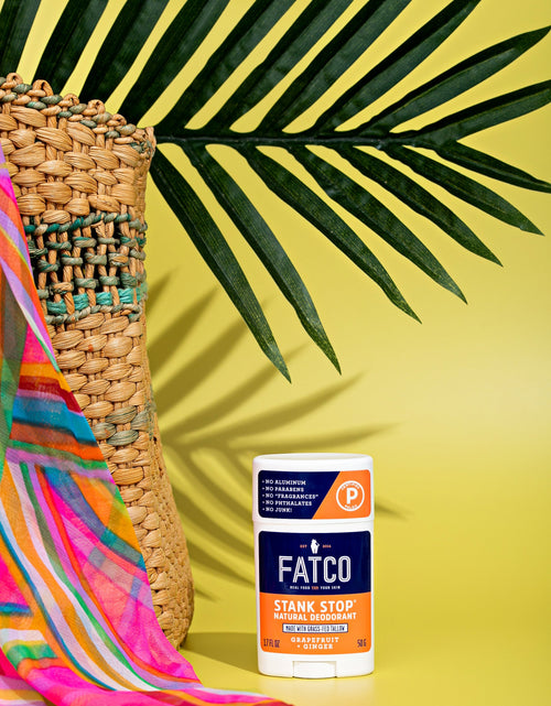 Load image into Gallery viewer, Stank Stop Deodorant Stick, Grapefruit+Ginger, 1.7 Oz by FATCO Skincare Products

