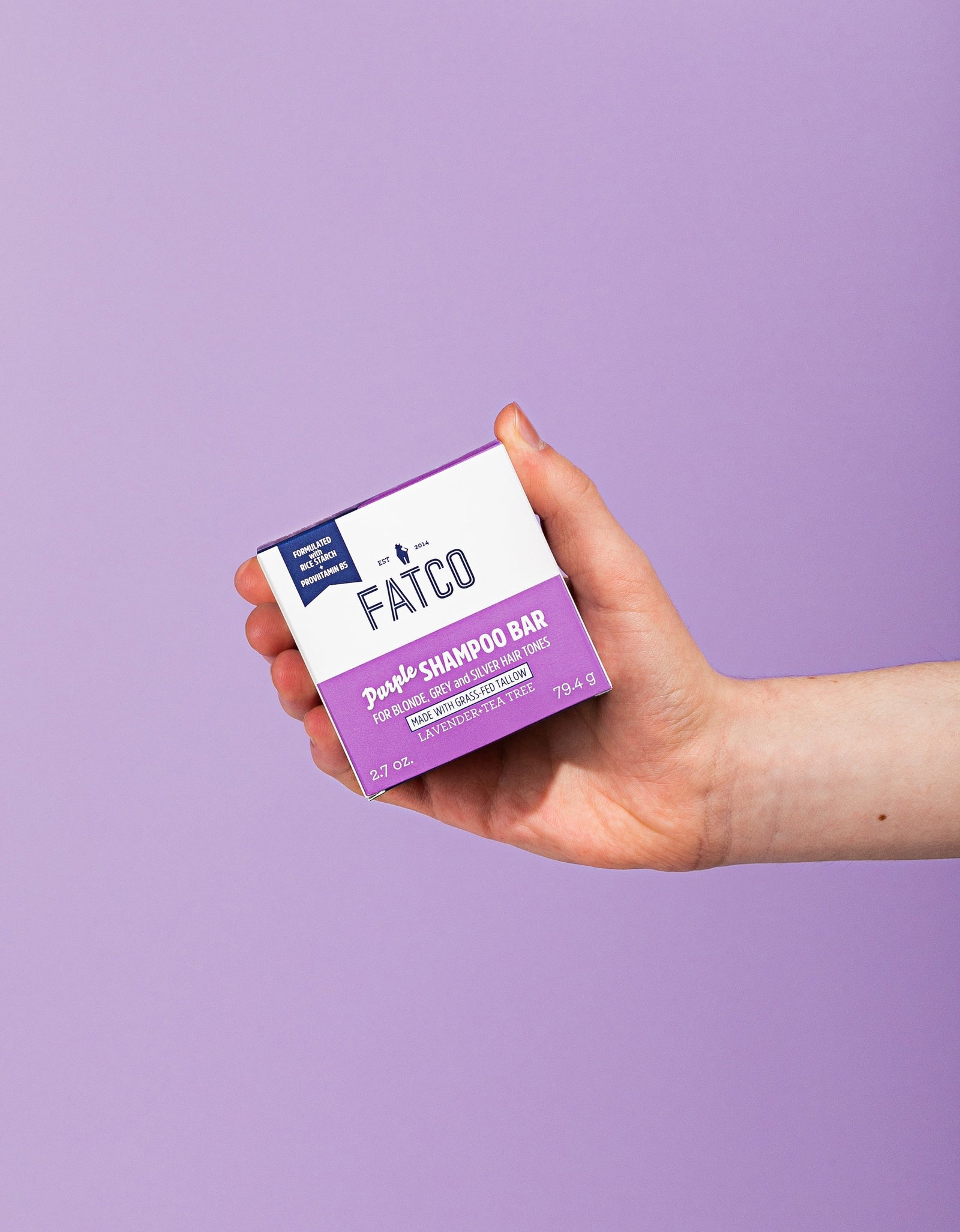 Purple Shampoo Bar by FATCO Skincare Products