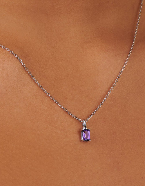 Load image into Gallery viewer, Amethyst Silver Charm by Little Sky Stone
