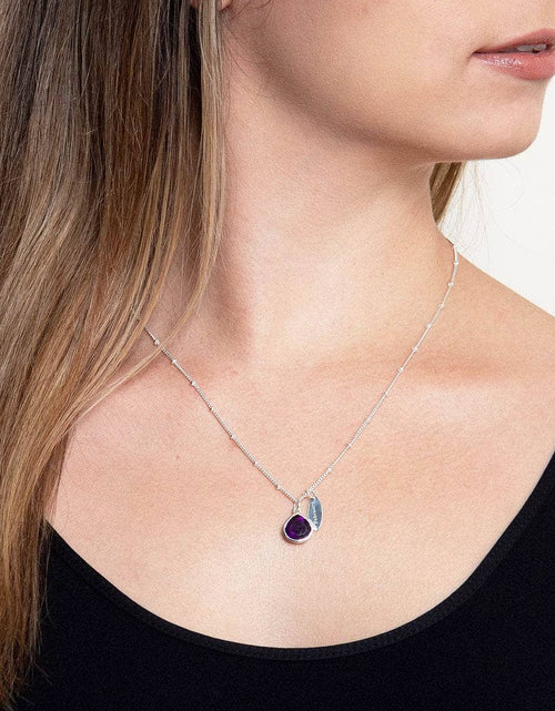 Load image into Gallery viewer, February Amethyst Birthstone Necklace by Tiny Rituals

