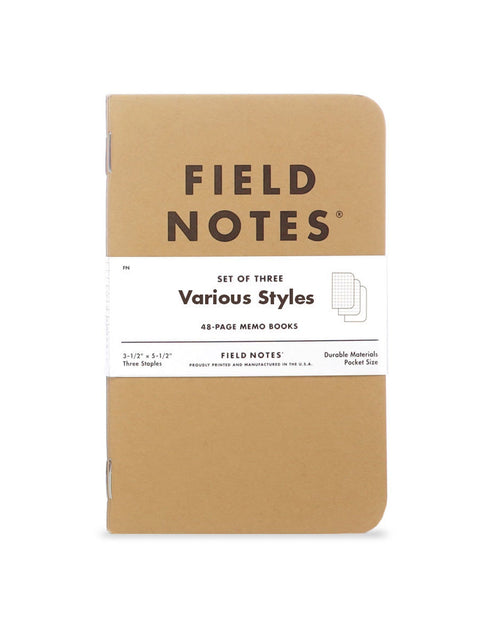 Load image into Gallery viewer, Field Notes Journals (3-Pack) by Lifetime Leather Co
