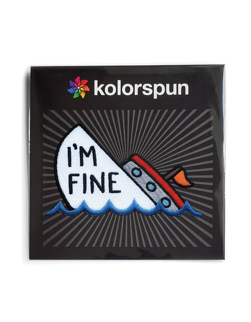 Load image into Gallery viewer, I'm Fine Patch by Kolorspun
