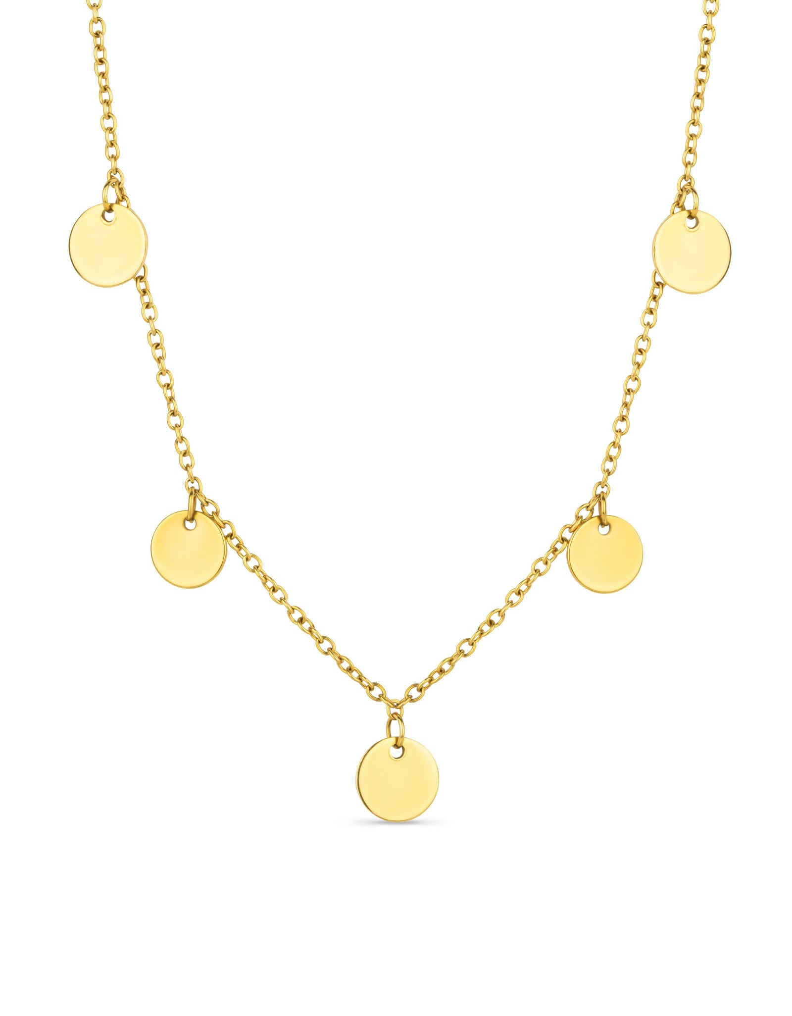 Arvo Mini Disc Necklace - Gold by Arvo