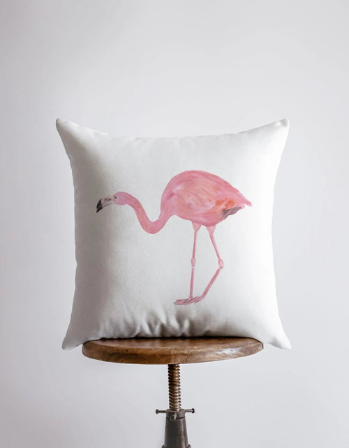 Load image into Gallery viewer, Flamingo | Pink Flamingo | Accent Pillow Covers | Throw Pillow Covers | Coastal Decor | Beach Decor | Accent Pillow Covers | Gift for her by UniikPillows
