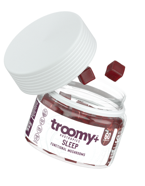 Load image into Gallery viewer, Sleep: Reishi + Melatonin Gummies by Troomy Nootropics

