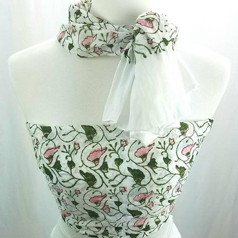 Load image into Gallery viewer, Block Printed Survivor Scarf by OMSutra
