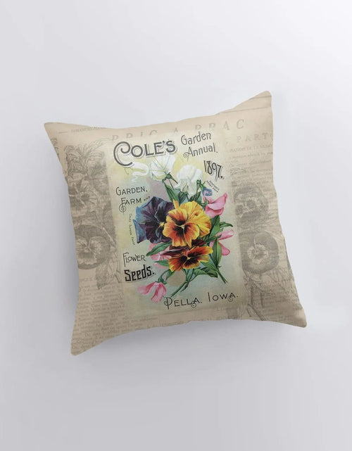 Load image into Gallery viewer, Flower | Pansie | Pillow Cover | Flower Decor | Floral | Farmhouse Decor | Home Decor | Throw Pillow | Gift for her | Flower Arrangement by UniikPillows
