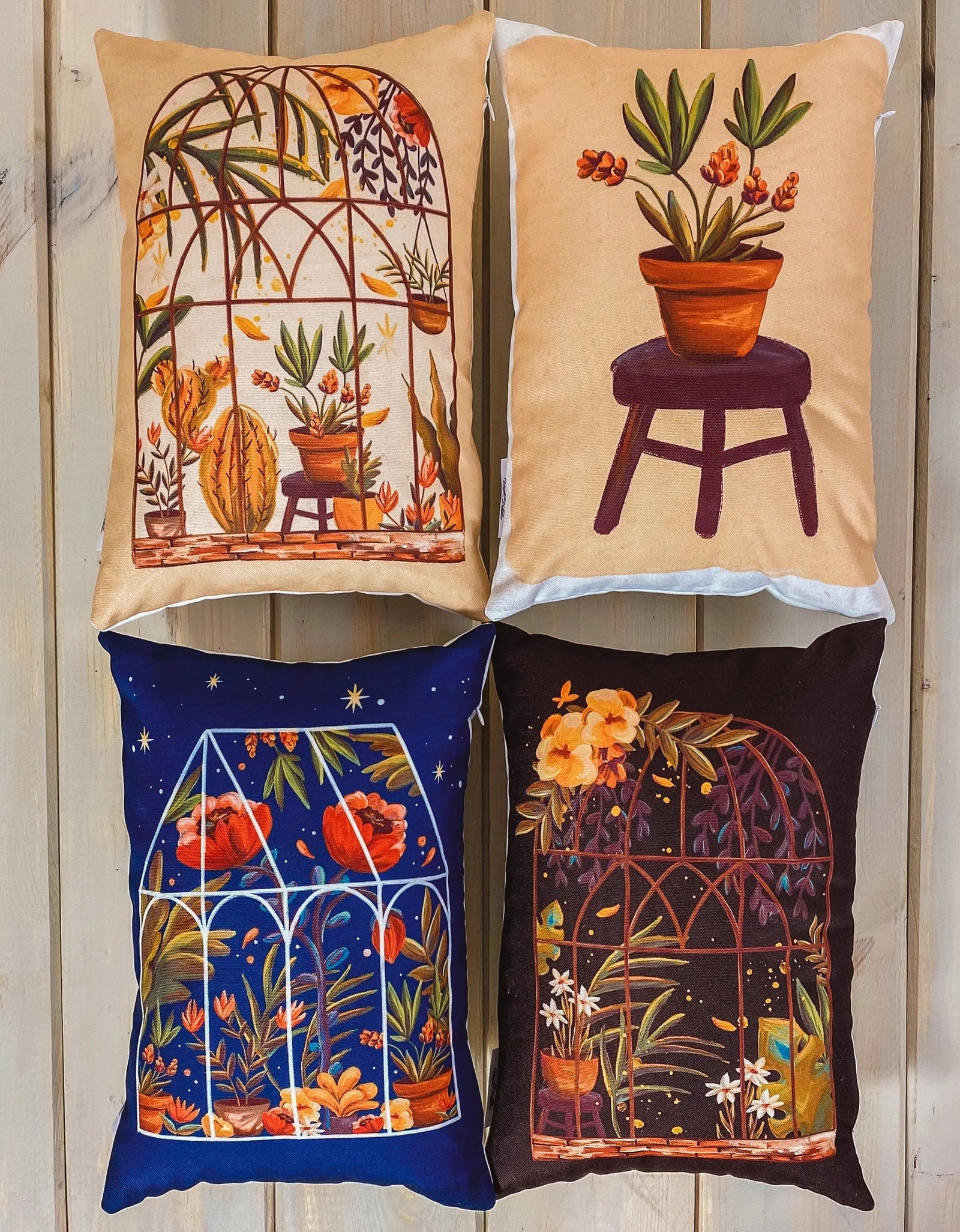 Flower Pot | Pillow Cover | 12x18 | Greenhouse Collection | Floral | Flower Bouquet | Throw Pillow | Accent Pillow Covers | Gift for her by UniikPillows