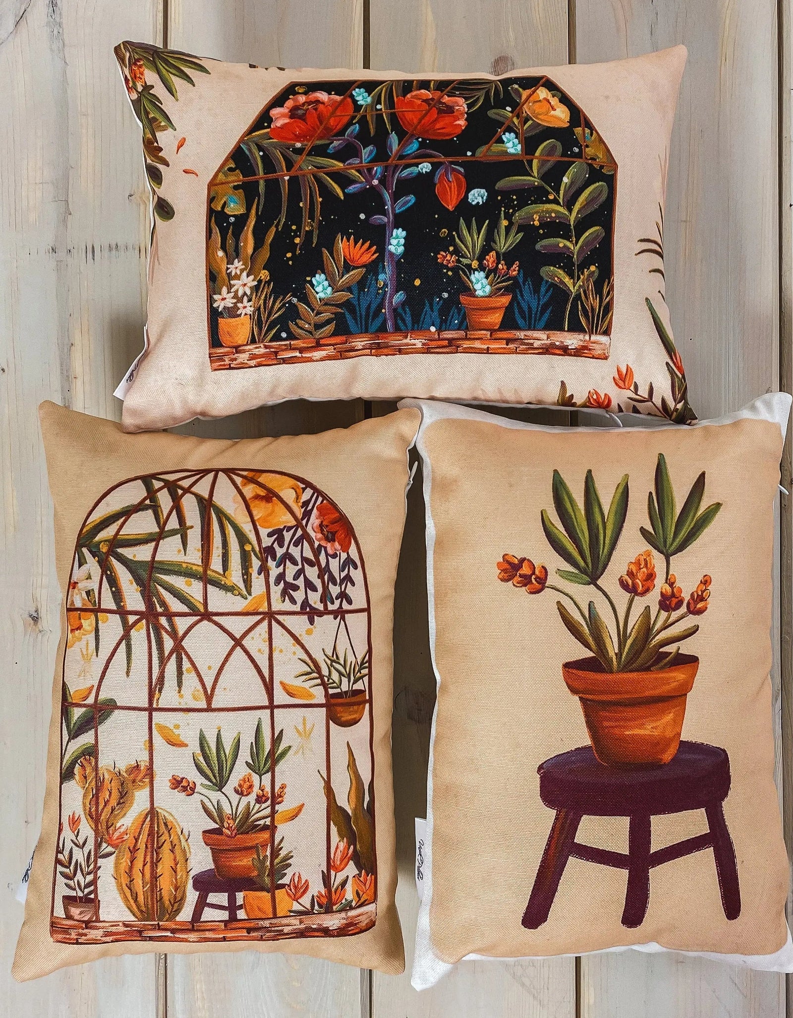 Flower Pot | Pillow Cover | 12x18 | Greenhouse Collection | Floral | Flower Bouquet | Throw Pillow | Accent Pillow Covers | Gift for her by UniikPillows