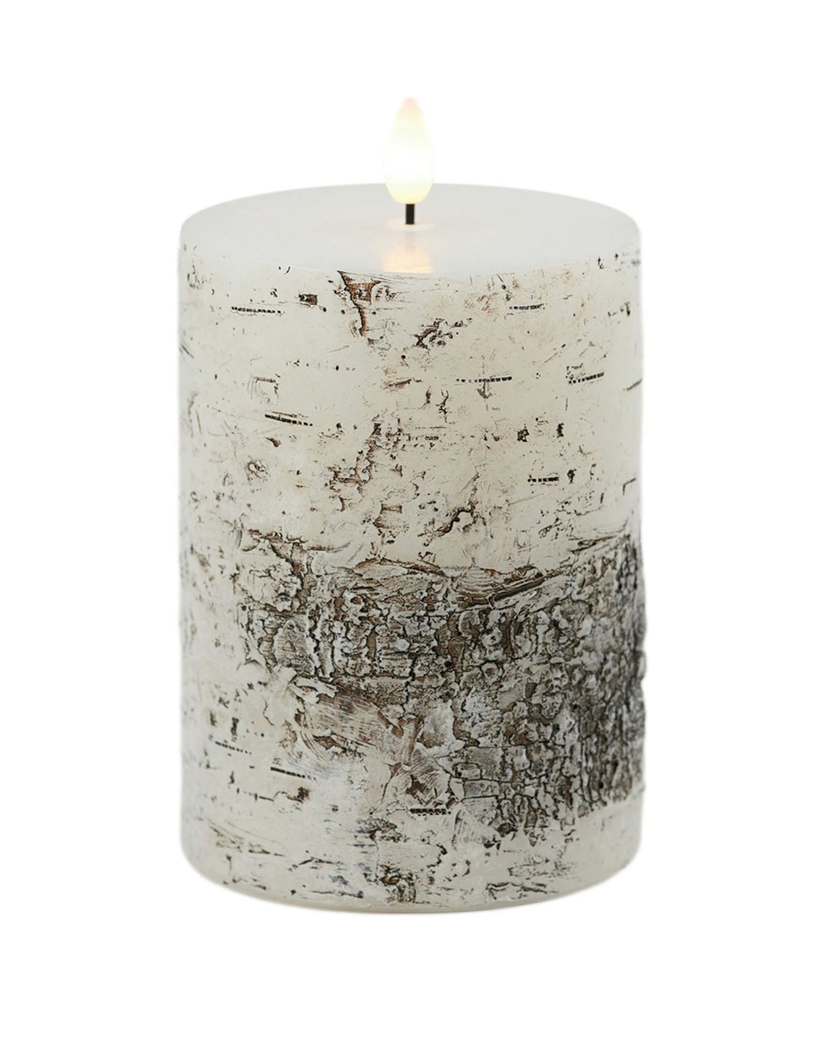FIA Wick Birch Design Pillar Candle (Set of 2)
