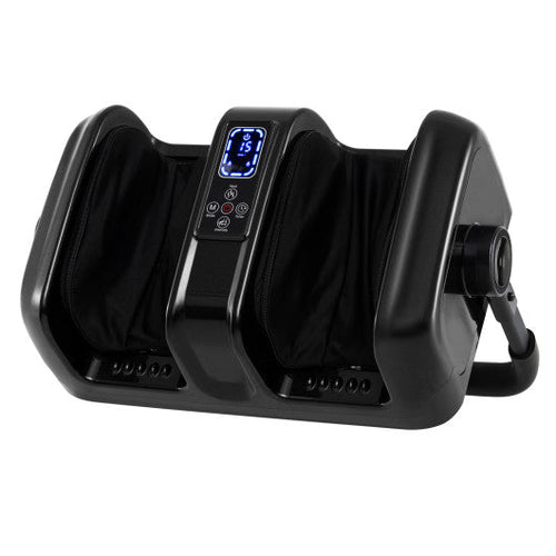 Load image into Gallery viewer, Foot and Calf Massager with Heat Shiatsu Deep Kneading Rolling Smart Electric Leg Massager-Black
